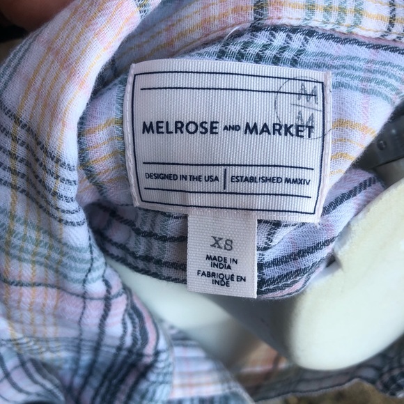 Melrose and Market • plaid shirt - Picture 7 of 7